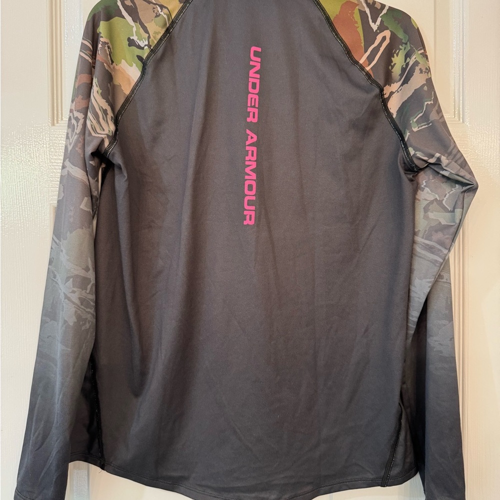 Under Armour UA Tech Camo Fade 1/4 Zip Long Sleeve Shirt - Picture 2 of 4